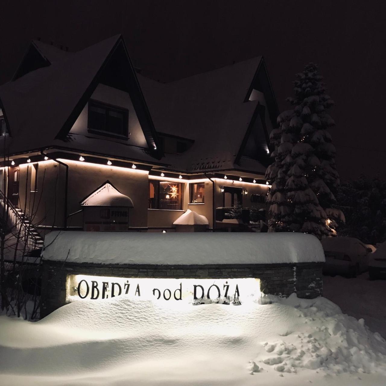 Oberza Pod Roza Restauracja, Sauny, Jacuzzi Bed & Breakfast Nowy Targ Exterior photo